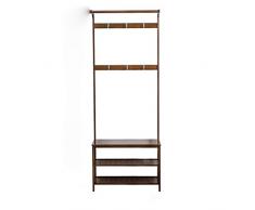TLMY Retro Color Longitud 60 cm Pasillo Simple Zapatero de Pasillo Estante de Bastidor Estante de Zapato de Bastidor Colgador de combinación Banco de Sala de Estar 170 x 31 x 60 cm Perchero