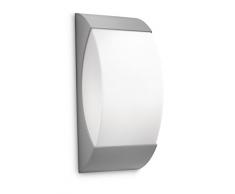 Philips myGarden Starry - Aplique de pared, luz blanca cálida, bombilla incluida casquillo E27, 20 W, color gris y negro