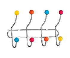 Premier Housewares - Perchero Resistente para Puerta (8 colgadores de cerámica), Colores Variados