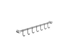 Sprießen Perchero de Cocina, Barra con Colgador de Acero Inoxidable Organizador de Utensilios en Cocina Fácil Montado en Pared 7-Ganchos para Colgar Olla Sartén Cuchillo Cucharón de Cocina