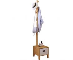 AOLIr Perchero, Perchero de múltiples funciones Percha colgador con zapatos Banco Banco Zapato Dormitorio Colgador de cabecera con cajón