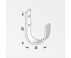 GedoTec Ganchos de pared para atornillar uni multiuso 70 x 110 mm metal Acero galvanizado doblado mit 120 kg Capacidad carga Universal in reforzado Ejecuci/ón Calidad marca su Sala estar 10 Piezas