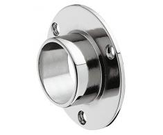 gedotec Armario barra redonda Armario Tubo Diámetro 25 mm para armario orden Sistema & perchero | Armario barra de cromo con armario Tubo Almacenamiento, 1 Set