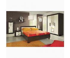 JUSTyou Cezar Conjunto dormitorio habitación de matrimonio Color Milano/Crema