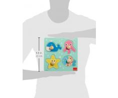 Goula Puzzle ENCAJABLE MAR 4 Piezas, (Diset 53117)