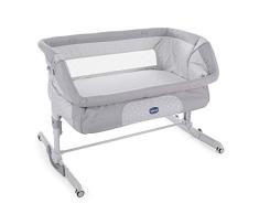 Chicco Next2Me Dream - Cuna de colecho con anclaje a cama, balancín y 11 alturas, Gris (Luna)