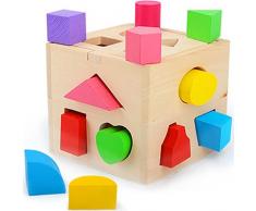 Un Set de Juguetes Educativos de Madera para Niños