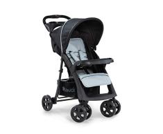 Hauck Shopper Neo II - Silla de paseo con respaldo reclinable, de 0 meses a 25 kg, plegado fácil y compacto, plegable con una mano, ligera, con botellero, negro gris