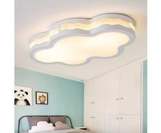 Lámpara De Techo LED, Creativo Nube Luces De Plafón Con Control Remoto, Niño Acrílica Plafones Regulable, Simple Para El Hogar Iluminación Moderna Para Dormitorio, Comedor, Cocina, Living,57cm