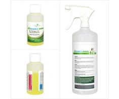 Neutralizadores de olor spray para gatos - natural removedor de la orina del gato - contra el olor de la caja de arena – Ecosharkz for Cats (50 ml de concentrado de rendimiento 1-2 litros listos para usar el olor de la orina de gato removedor)