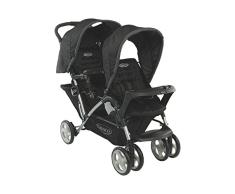 Graco Stadium Duo - Cochecito (Cochecito tándem, 36 mes(es), 2 Asiento(s), Negro, 15 kg, 600 mm)