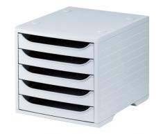 5 Star 275-8427.885 - Cajonera archivadora plástica 270 x 340 x255 mm color gris