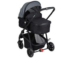 Safety 1st Hello 2 en 1 Silla de Paseo Convertible en Capazo, Silla reversible y reclinable, plegable compacto, Carrito bebé 0-3,5 años, burbuja de lluvia, Geometric