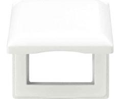 Jung AS581BFKLWW - Marco de enchufe con tapa