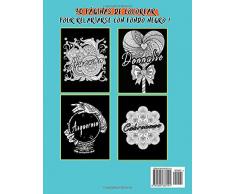 Libro de colorear para adultos: Libro de palabrotas para colorear (con fundo negro, relajante, libro para colorear antiestres, regalos para padres, regalo para madres)