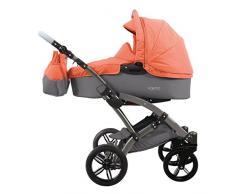 Knorr-baby 3200-03 Voletto Happy Colour - Carrito convertible, color gris y naranja