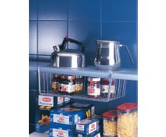 Metaltex - Estante intermedio, Gris metalizado, 50 cm