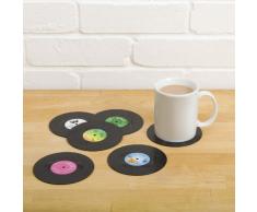 Spinning Hat - Posa-vasos de vinilo retro