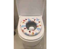 Asiento Reductor acolchado con asa para WC. Para bebés. Mundi Bebé.