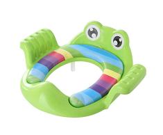 Leisial Portátil Asiento de Inodoro para Niños - Reductor de WC con Reposabrazos para Bebé para Viajes - Patrón de Dibujos Animados