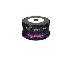 MediaRange MR226 - CD-R Imprimible con aspecto de disco de Vinilo, Pack de 50 unidades
