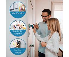 OFITURIA® Pizarra Magnética Blanca Lacada Con Marco De Aluminio Resistente Fácil De Borrar En Seco (900X600 MM)