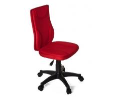 hjh OFFICE 670420 KIDDY BASE Silla para niños y silla giratoria, tejido en malla rojo