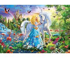 Educa Borrás Puzzle 1.000 piezas, La princesa y el unicornio 17654