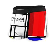 EDCVF Sillón Plateado para Hombres Ropa Interior Moderna para jóvenes Calzoncillos bóxer Suaves Calzoncillos elásticos
