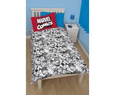 Juego de Cama Cómics Marvel Disney Individual Reversible