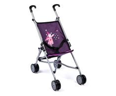 30112AA - Bayer Design - Sillita de Paseo para muñecas con cinturón de Seguridad, púrpura con hada