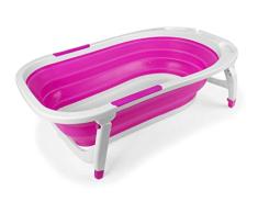 Danielstore - Bañera plegable bebe Color rosa