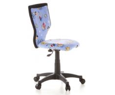 hjh OFFICE 670080 KIDDY LUX Pirates Silla para niños y silla giratoria, tejido azul claro