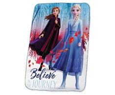 Disney Frozen Silk Touch 2 Referencia KD Mantas para Cama Colchas y cubrecamas Textiles del hogar Unisex Adulto, Multicolor (Multicolor), única