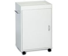 SB-Design 912-001 Cordoba - Armario con ruedas (50 x 77,5 x 32 cm), color blanco