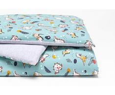 Linden 08604 - Juego de cama infantil (80 x 80 cm), color verde