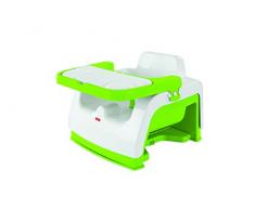 Fisher-Price-0887961278514 Disney Trona, Color Verde, Blanco (Mattel DMJ45)
