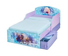Disney Frozen 516FON - Cama Infantil con Espacio de Almacenamiento Debajo de la Cama, Color Morado
