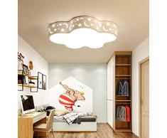 SJUN Luces para Niños LED Lámpara para Niños Lámpara de Techo Nube Nube Blanca Regulable con Control Remoto Lámpara para Bebé Lámpara de Techo Lámpara de Dormitorio para Niños