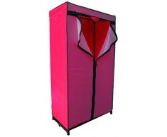 MSV Armario 90X46X160CM Rojo, Polipropileno, 160x46x90 cm