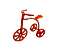 Triciclo en miniatura para habitación de niños de casa de muñecas Toy Shop en rojo 6020