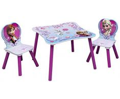 SET MESA Y SILLAS INFANTILES FROZEN. FABRICADAS EN MADERA. DELTT89498FZ