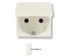 Niessen - n2288.1bl base enchufe 2p+t c/tapa zenit blanco Ref. 6522005133