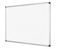 Bi-Office Maya - Pizarra blanca magnética con marco de aluminio, 1200 x 900 mm