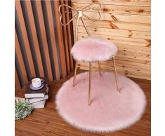 LCZMQRCLMZRQ Alfombra Redonda Almohadilla de Silla de Mariposa tocador Taburete de Maquillaje Alfombra, Rosa, 35x35cm
