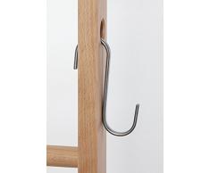 3 x silla de gancho en S para ropa de escalera y ropa de diseño. edelstahl. Forma de S gancho, baño gancho, toalla de manos, perchero, perchas, cocina gancho, ganchos de metal, forma, Taller