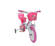 Dino Bikes 124RL-UN bicicletta Ciudad 30,5 cm (12) Acero Rosa, Blanco Niñas - Bicicleta (Vertical, Ciudad, 30,5 cm (12), Acero, Rosa, Blanco, 30,5 cm (12))