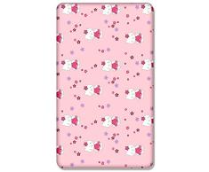 100% Algodón Sábana Ajustable Con Estampado Diseño para Bebé Cama Junior 160x70CM - Hello Kitty