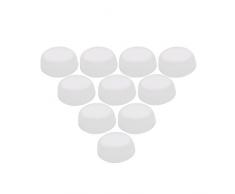 Dilwe Enchufe del Agujero de Flauta, 10Pcs Silicona Suave Agujero Tapones Abiertos Flute Refacciones Universal Accesorio de Piezas
