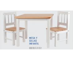 Mesas y sillas infantiles de madera